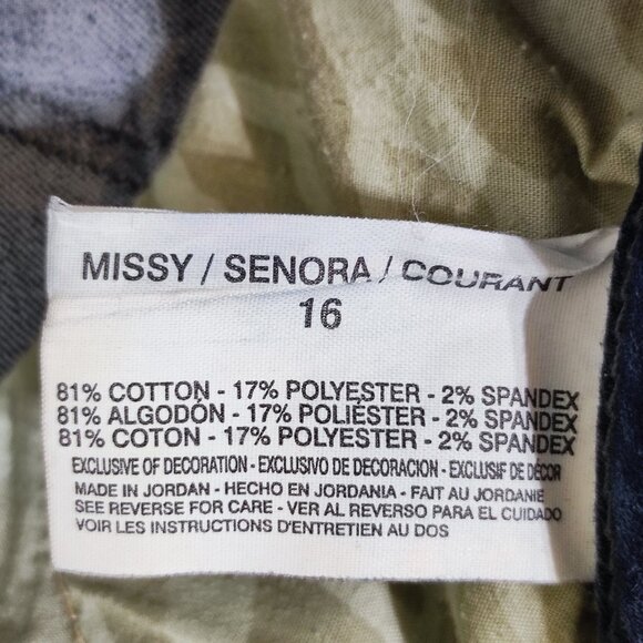 Anne Klein Jeans Lion straight women's size 16 ink blue rhinestone decoration - Picture 9 of 16